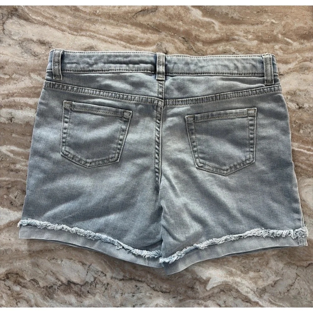 Cat & Jack Girl's Midi Shorts Size L (10/12) Plus, Stretch Adjustable Waist NWT